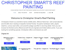 Tablet Screenshot of christophersmartdiveart.com
